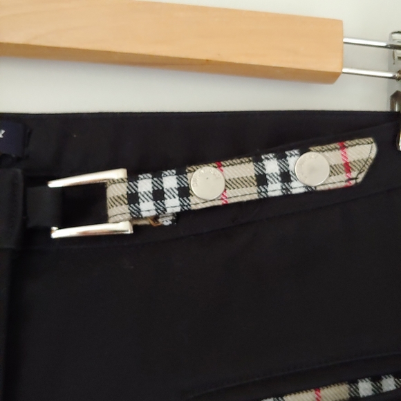 Burberry London Black Cotton Pants Vintage Size 2 - Picture 8 of 14